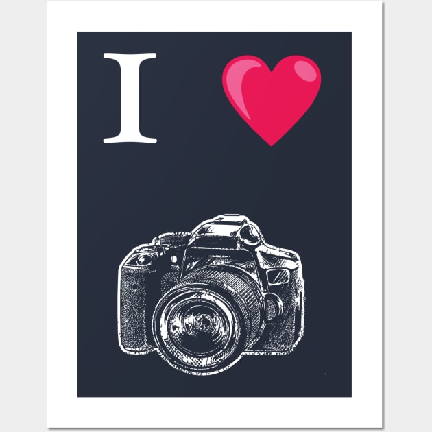 I love Camera and photography Wall Art by Lomitasu